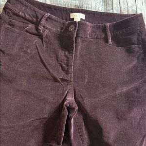 J.Jill Deep Purple Corduroy Pants